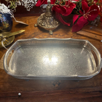 Premium Silver-Plated Decorative Serving Tray