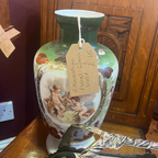 Edwardian Decorative Vase with Cherub Motif
