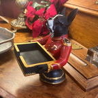 Decorative Bulldog Card Holder / Sweet Tray