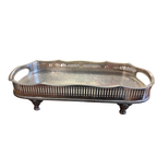 Premium Silver-Plated Decorative Serving Tray